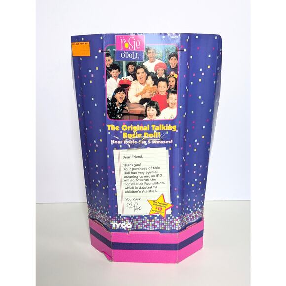 Vintage Rosie O’Donnell Talking Doll – 1990s Tyco Plush – Works! NIB Toys R Us - Picture 8 of 13
